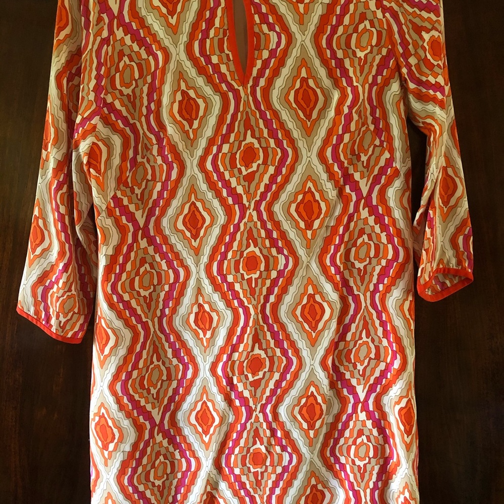 Shoshanna silk 70s print dress